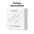 UGREEN 6957303829842 20984 USB-A to 10/100 Mbps RJ45 Ethernet Adapter + 3 port USB-A HUB