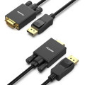 BENFEI B01GPMRYNM 000106BK Uni-Directional DP Male to VGA Male Cable 1080P Gold Plated 1.8M