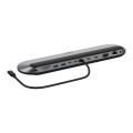Belkin INC014BTSGY Connect Universal USB-C 11-in-1 Pro Dock+USB-C Cable(13.7')- Grey,100W PD,3xDisplay,4K@60Hz,10Gbps,2xUSB-A,1xUSB-C,2 Year Warranty