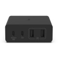 Belkin WCH010AUBK BoostCharge Pro 108W USB-C (PD 3.0) 4-Port GaN Wall Charger - Black , 2xUSB-C, 2xUSB-A, 2M Power Cord, 2 Years Warranty