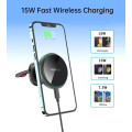 Choetech 6932112106360 T204-F 15W Magnetic car charger holder with LED light ( Aluminium alloy housing)