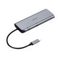 Targus DOCK427GL Dual Video Mobile Dock with 140W EPR Pass-Thru USB-C 3.2 Ethernet 2xHDMI 2x USB-A 2xUSB-C Silver USB-C with 140W PD 3Y WTY