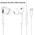 Choetech 6932112106629 OC-A011 USB-C In-Ear Headphones 1.2m - White