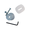Atdec AWM-FB-S AWM Bolt Through Desk Fixing - Silver