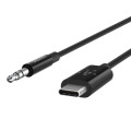 Belkin F7U079BT03-BLK RockStar USB-C to 3.5mm Audio Cable (0.9M) - Black , Superior Audio, Apple iPhone, USB-IF Certified, 2 Years Warranty
