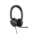 Yealink UH48-D-MS-C/A UH48 Teams USB Wired Headset Hybrid Active Noise Cancellation, Four-Microphone Noise-canceling Technology, Swift Plug & Play All-Day Comfort