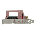 StarTech PEX4SFF8639 U.2 TO PCIe ADAPTER, PCIe 3.0 x 4 TO PCIe/NVMe, FOR 2.5" U.2 NVMe SSD, 2YR