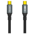 Just You PC CB-CC-322 Oxhorn 2m USB-C to USB-C USB 3.2 Gen2 Braided 20Gbps 8K@60Hz 5A 20V 100W PD Fast Charging Video Cable for Laptop Phone Tablet Docking USB-C Devices