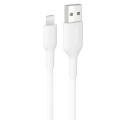 Belkin CAA019FQ1MWH BoostCharge Lightning to USB-A Cable (1M) - White , 2.4A/15W, 480Mbps, 300K+ Bends, Apple iPhone, iPad, 2 Years Warranty