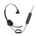 Jabra 4093-413-269 Engage 40 (Inline Link) MS Teams Mono USB-C/A Corded Headsets, Lightweight & sturdy, Double the mic, Busylight, Hearing Protection Audio Quality