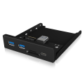 ICY BOX ACRICYHUB1417I3 IB-HUB1417-i3 Frontpanel with USB 3.0 Type-C and Type-A hub with card reader