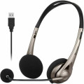 Verbatim 66556 Wired Over-the-head, On-ear Stereo Headset - Grey - Binaural - Supra-aural - 32 Ohm - 20 Hz to 20 kHz - 120 cm Cable - Omni-directional Microphone - USB