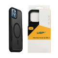 USP 6976552041898 Rugged Apple iPhone 16 Pro Max (6.9') Armor Light Case with MagSafe Black - Built-in magnets, Drop Protection, Raised Edges, 5 Years Warranty