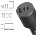 Otterbox 78-80899 72W USB-C Triple Port Premium Pro Fast Car Charger - Black ,1x USB-A (12W), 2x USB-C (30W),Fast-Charging for Samsung & iPhone