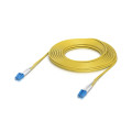 Ubiquiti UACC-OFC-S2-LULU-15M OS2 Duplex LC UPC Fiber Patch Cable, Length 15M, Lightweight Fiber Patch Cable For Up To 100G Connections,