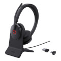 Yealink BH74-CH-UC-C/A BH74 with Stand UC USB-C/A Bluetooth Headset, Active Noise Cancellation, Acoustic Shield, Wireless range 50 m, talk time of up to 32 hours