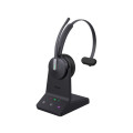 Yealink WH64-M-MS WH64 Mono Teams DECT Wireless Headset, DECT & Bluetooth Wireless Technology, 3-Mic Noise Cancellation, Charging Stands, Carrying Bag