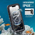 USP HDTWPISE78 Apple iPhone SE (3rd & 2nd Gen) and iPhone 8/7 Waterproof Case - Black, Military-Grade, Shockproof, Scratch Resistant, Durable,5 Years Warranty