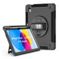 USP HDIPADPRO11 Rugged Apple iPad Pro (11') (M5/M4) (6th/5th Gen) Case Black - Built-in-Kickstand, Hand & Shoulder Strap, DropProof, 5 Years Warranty