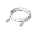 Ubiquiti UACC-CABLE-PATCH-EL-8M-W UniFi Etherlighting Patch Cable, Length 8M, White, Nano-thin patch cable with 10 GbE support, designed to showcase Etherlighting effects.