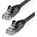 StarTech N6LPATCH10MBK 10M BLACK CAT6 UTP SNAGLESS PATCH CABLE - LSZH