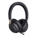 Yealink BH76-P-CH-UC-C/A BH76 Plus with Charging Stand UC Black USB-C/A Bluetooth Stereo Headset, 5Mic Beamforming Noise Cancellation Talk time up to 35h
