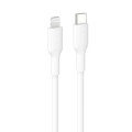 Belkin CAA021FQ1MWH BoostCharge Lightning to USB-C Cable (1M) - White , 3A/15W, 480Mbps, 300K+ Bends, Apple iPhone, MFI-Certified, 2 Years Warranty