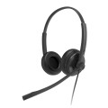 Yealink UH34-SE-D-MS (UH34 SE Dual Teams) Microsoft Certified Teams USB Wired Headset, Dual, USB-A, 3.5mm Jack, Noise-Cancelling Mic & Leather Ear Cushion