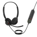 Jabra 4099-419-269 Engage 40 (Inline Link) UC Dual USB-C/A Corded Headsets, Lightweight & sturdy, Double the mic, Busylight, Hearing Protection Audio Quality