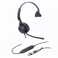Yealink UH44-M-MS-C/A UH44 Mono Teams USB-C/A Microsoft Certified USB Wired Headset, Dual Noise-Canceling Microphones, 35mm Speaker, Busylight Leather Ear Cushions