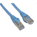 8ware CAT7-F-0.5BLU CAT7 Cable 0.5m (50cm) - Blue Color RJ45 Ethernet Network LAN UTP Patch Cord Snagless Flat cable