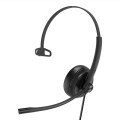 Yealink UH34-SE-M-MS UH34SE Teams Certified Wideband Noise Cancelling Headset, USB and 3.5mm Jack, Controller with Teams Button, Mono, Ultra Lightweight Design