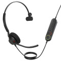 Jabra 4093-419-269 Engage 40 (Inline Link) UC Mono USB-C/A Corded Headsets, Lightweight & sturdy, Double the mic, Busylight, Hearing Protection Audio Quality