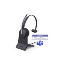 Yealink BH70-M-CH-MS-C/A BH70 Bluetooth Wireless Mono Headset with Stand Teams USB-C/A, 3mic noise cancellation up to 35h Talk time BT51 C Dongle with Type A Adapter