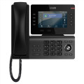 Snom D812 Desk Telephone, 5' color LCD Screen with 8 SIP accounts, GigE ethernet switch, and 1 USB port, 8 (28) Self-Labeling Keys, PoE, 3Y Warranty