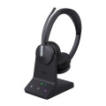 Yealink WH64-D-UC WH64 Dual UC DECT Wireless Headset, DECT & Bluetooth Wireless Technology,3-Mic Noise Cancellation,UC Certified, Charging Stands, Carrying Bag