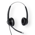 Snom SNOM-A100D A100D Wideband Binaural Headset For -D3xx/D7xx/7xx, 300° Frlexible Boom, Passive Noise Cancelling Microphone
