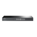 TP-LINK TL-SF1016 (E)(CH) 16-port 10/100M Switch, 16 10/100M RJ45 ports, 1U 19-inch rack-mountable steel case