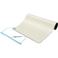 StarTech SM-ANTI-STATIC-MAT 11x18in Anti Static Mat, ESD Mat for Electronics Repair on Tables or Desks, Flexible Work Pad, Detachable Grounding Wire - 600 mm Length x 1200 mm Width - Rectangular - Polyvinyl Chloride (PVC), PVC Foam - Beige