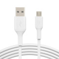 Belkin CAB005BT1MWH BoostCharge USB-A to Micro-USB Cable (1M) - White , 25K+ Bends, USB-IF Certified, 2 Years Warranty