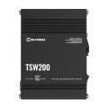Teltonika TSW2000000B0 TSW200 Industrial PoE+ Ethernet Switch, 2x SFP Ports, 8x PoE+ Ports with speeds up to 1000 Mbps, Power Up to 240 W, PSU excluded