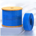 8ware CAT6A-EXT350BLUSH 350m CAT6A Ethernet 24AWG 30V LAN Stranded Core Cable Roll Bare Copper Twisted Core PVC Jacket on Reel Box Blue >305m