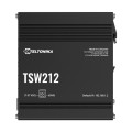 Teltonika TSW212000000 TSW212 Managed Ethernet Switch, L2 with additional L3 Features, Supports Profinet, 8 x Gigabit Ethernet Ports, 2 x SFP Ports, PSU excluded