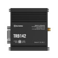 Teltonika TRB142108000 TRB142 Industrial Rugged LTE RS232 Gateway, 4G/LTE (Cat 1), Equipped with RS232, Compatible with Industrial DNP3, PSU included