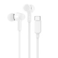 Belkin G3H0002FQWHV2 SoundForm USB-C Wired Earbuds With Adjustable Volume Limiter -White(G3H0002fqPKV2),IPX5-Rated,10mm Drivers,Built-in Microphone,2 Years Warranty