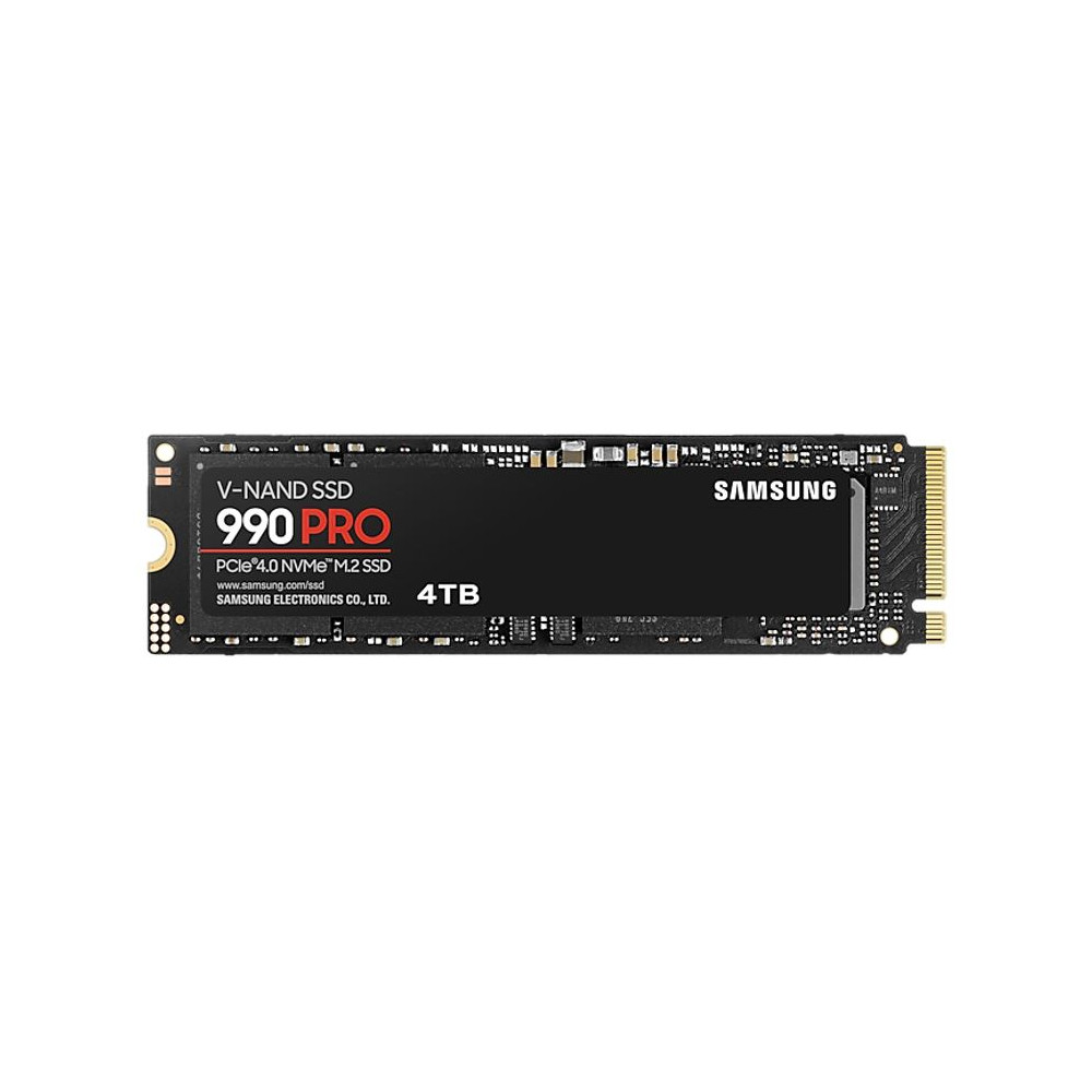 Samsung MZ-V9P4T0BW 990 Pro 4TB Gen4 NVMe SSD 7450MB/s 6900MB/s R/W 1600K/1550K IOPS 2400TBW 1.5M Hrs MTBF for PS5 5yrs Wty - Image 1