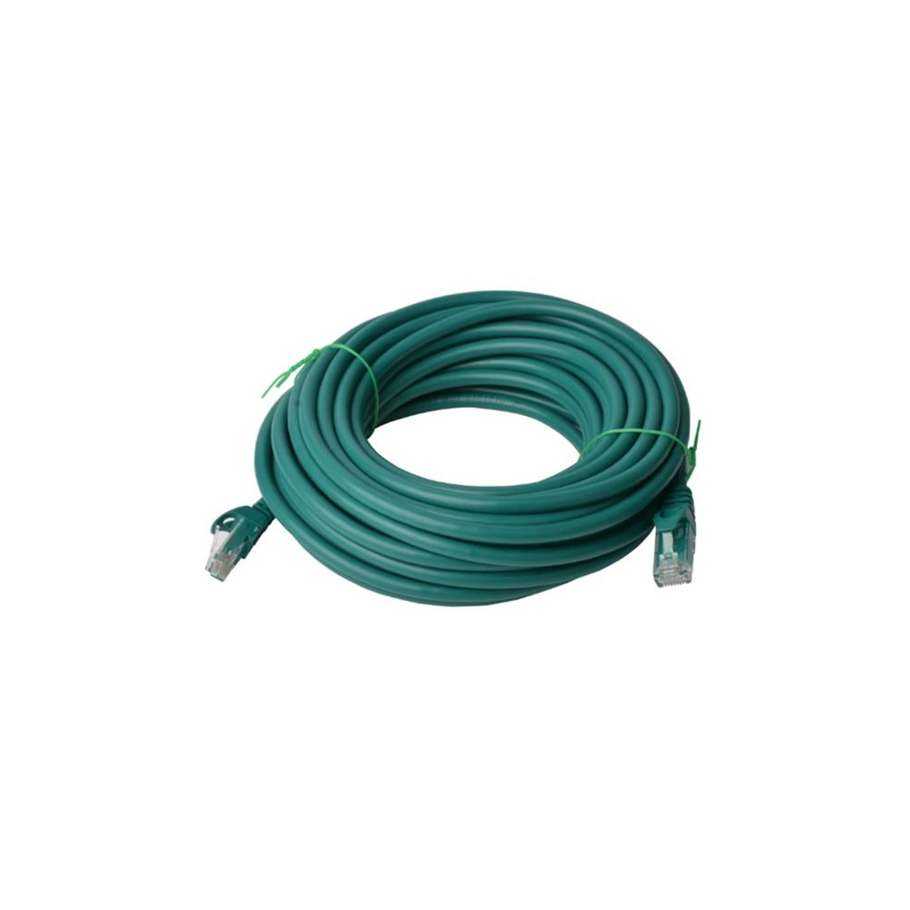 8ware 8W-PL6-30GRN CAT6 Cable 30m - Green Premium RJ45 Ethernet Network LAN UTP Patch Cord 26AWG CU Jacket - Image 1