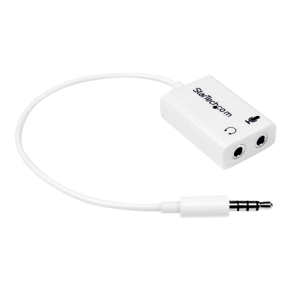 StarTech MUYHSMFFADW WHITE HEADSET ADAPTER FOR HEADSETS WITH SEPARATE HEADPHONE / MICROPHONE PLUGS - Image 4