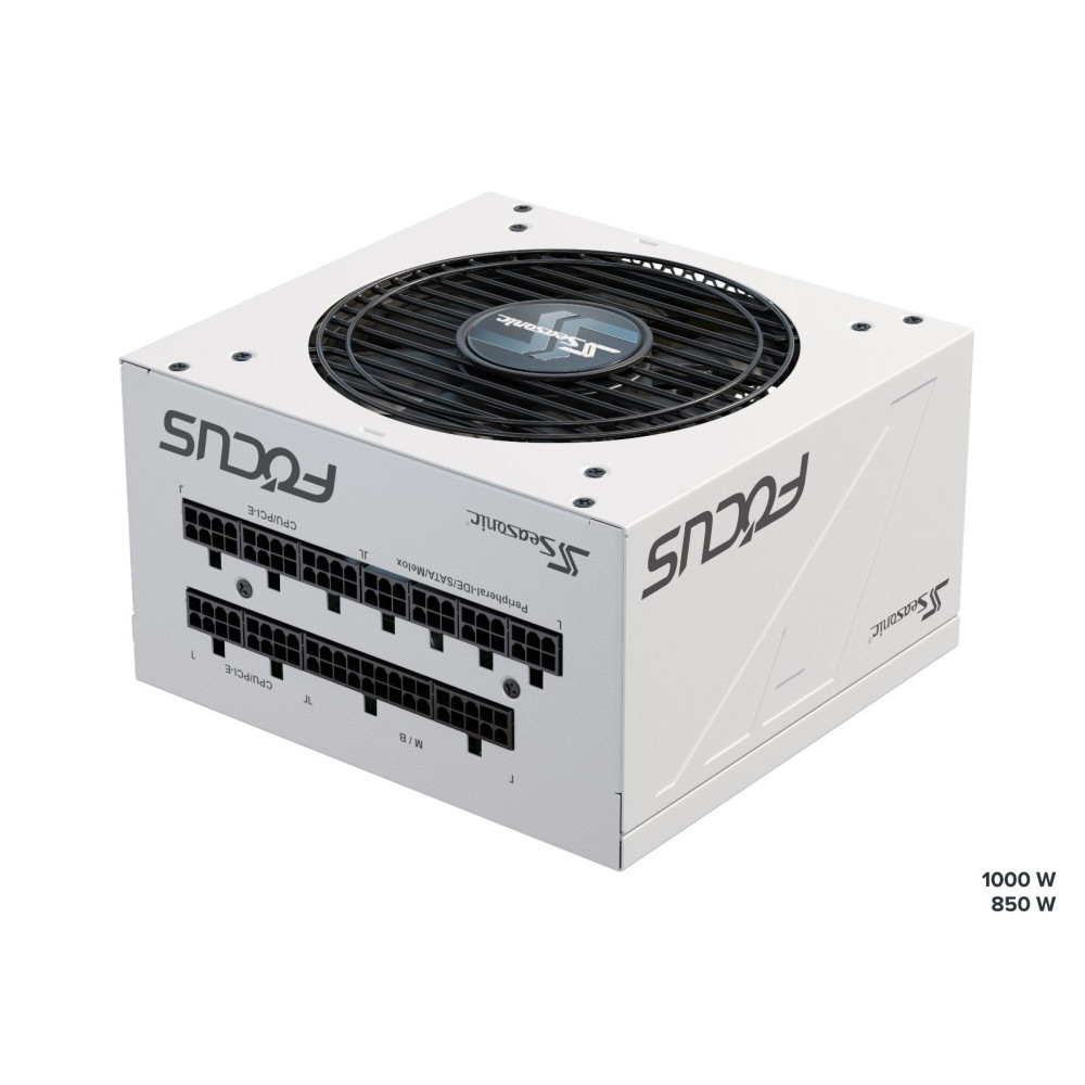 Seasonic PSUSEAFOCUSWHITE850GXA3 FOCUS GX-850 White 850W ATX 3.0 Gold Modular PSU - Image 2