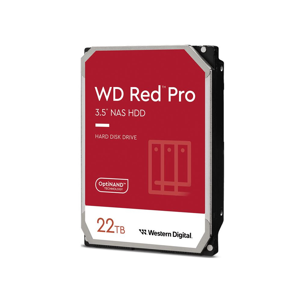 Western Digital WD221KFGX WD Red Pro 22TB 3.5' NAS HDD SATA3 7200RPM 512MB Cache 24x7 300TBW ~24-bays NASware 3.0 CMR Tech 5yrs wty - Image 1